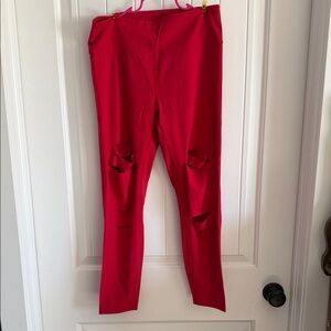 ZYIA Bold Red Women's Leggings